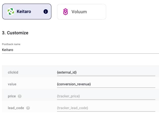 How to set up conversion tracking with Keitaro? photo 4