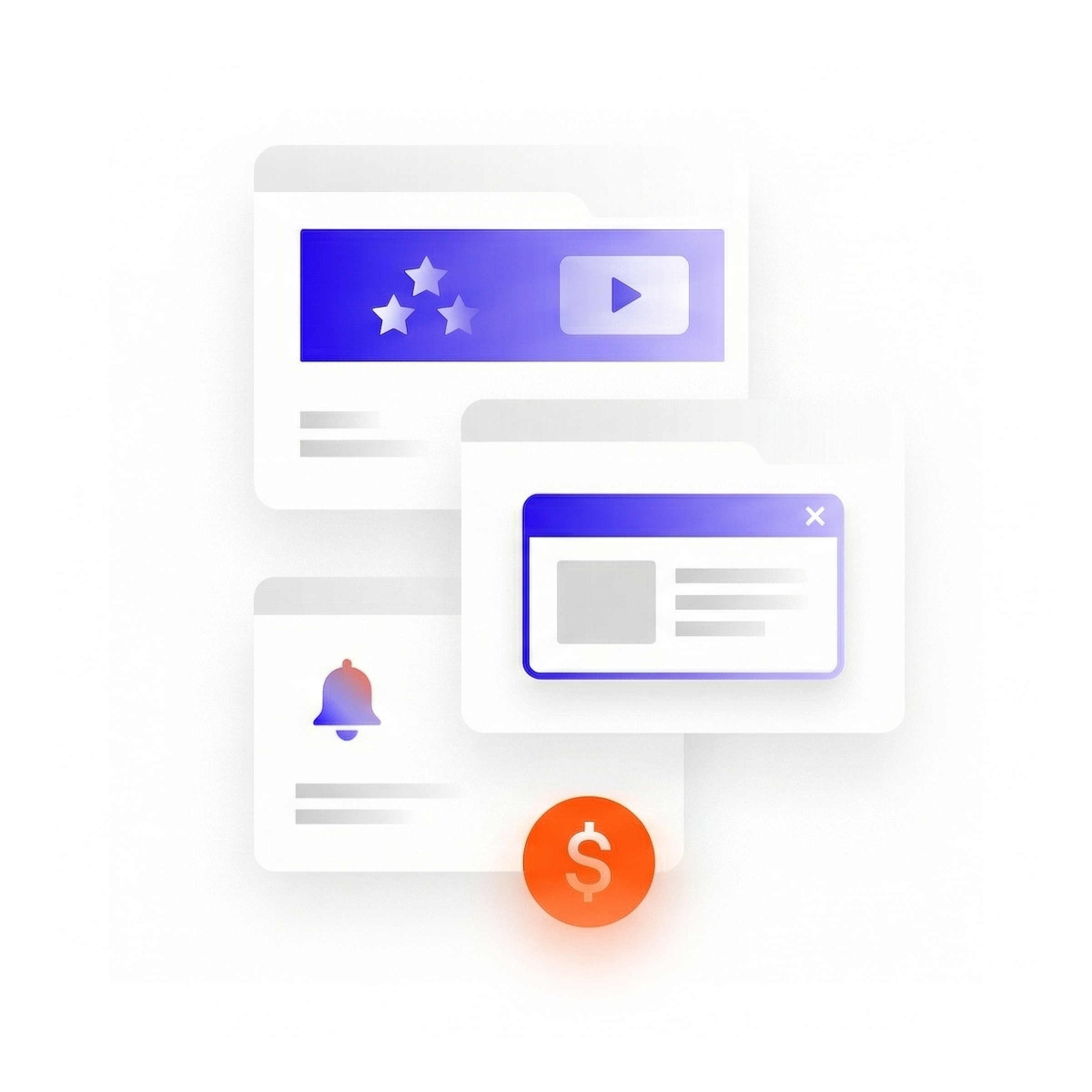 Advertising formats illustration