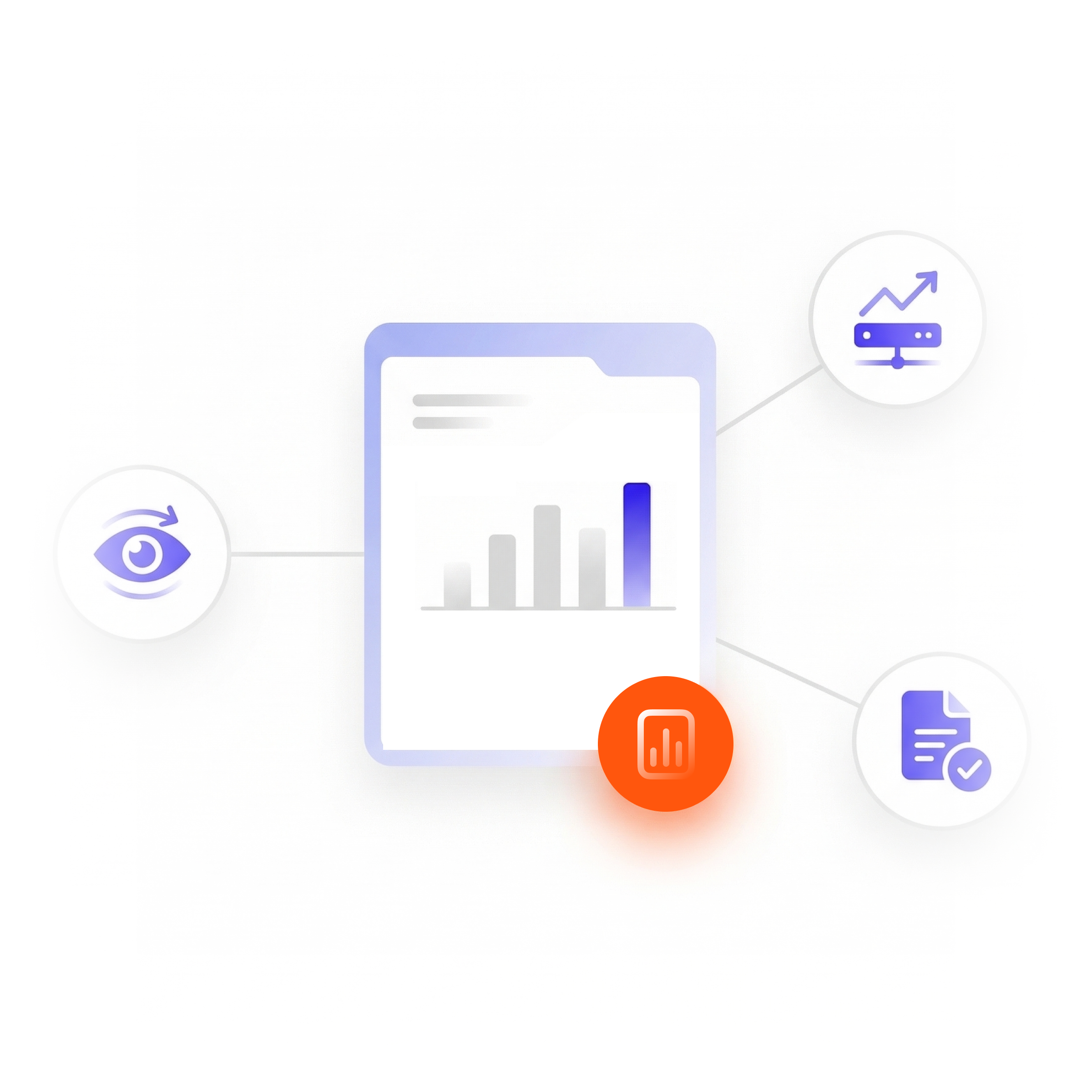 Transparent traffic reports illustration